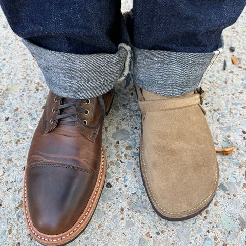 Oak Street Bootmakers Country Loafer in Horween Natural Chromexcel Roughout