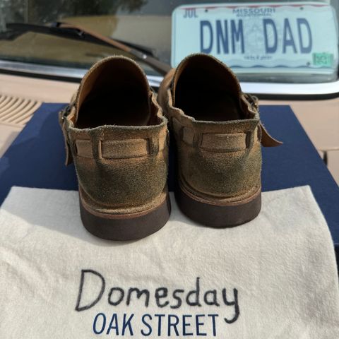 View photo of Oak Street Bootmakers Country Loafer in Horween Natural Chromexcel Roughout