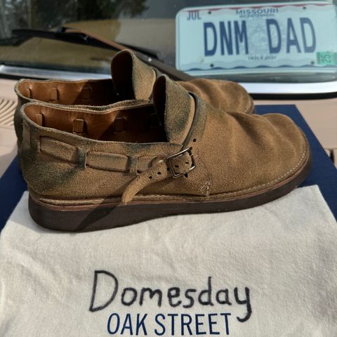 View photo of Oak Street Bootmakers Country Loafer in Horween Natural Chromexcel Roughout