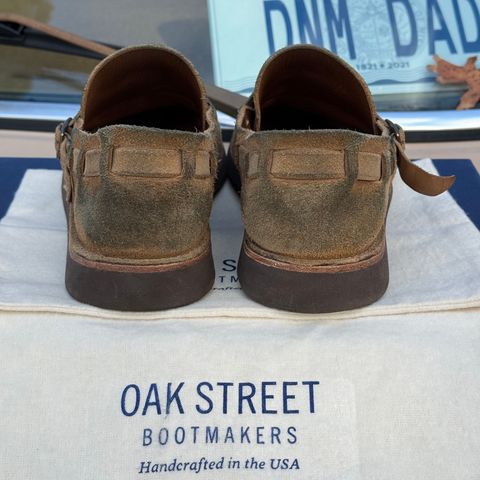 View photo of Oak Street Bootmakers Country Loafer in Horween Natural Chromexcel Roughout