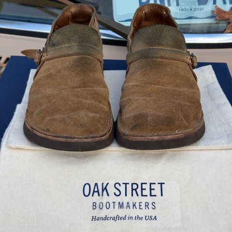 View photo of Oak Street Bootmakers Country Loafer in Horween Natural Chromexcel Roughout