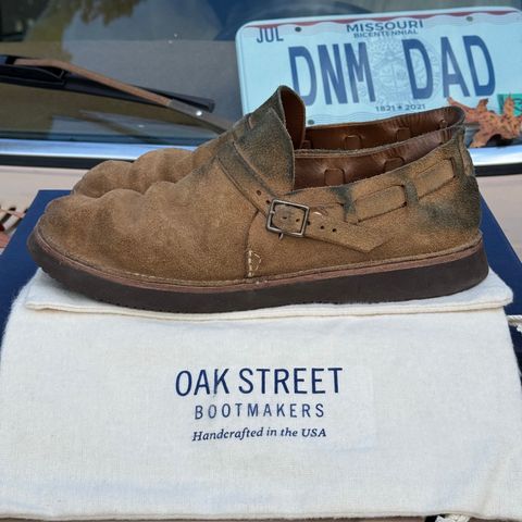 View photo of Oak Street Bootmakers Country Loafer in Horween Natural Chromexcel Roughout