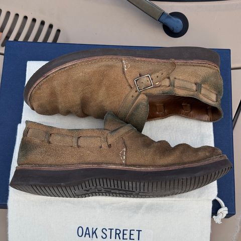 View photo of Oak Street Bootmakers Country Loafer in Horween Natural Chromexcel Roughout