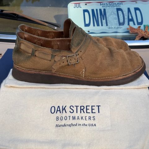 View photo of Oak Street Bootmakers Country Loafer in Horween Natural Chromexcel Roughout