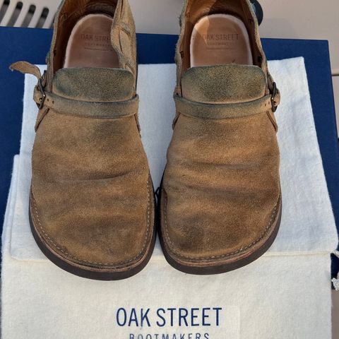 View photo of Oak Street Bootmakers Country Loafer in Horween Natural Chromexcel Roughout