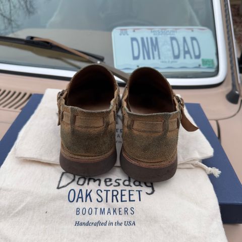 View photo of Oak Street Bootmakers Country Loafer in Horween Natural Chromexcel Roughout