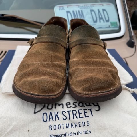 View photo of Oak Street Bootmakers Country Loafer in Horween Natural Chromexcel Roughout