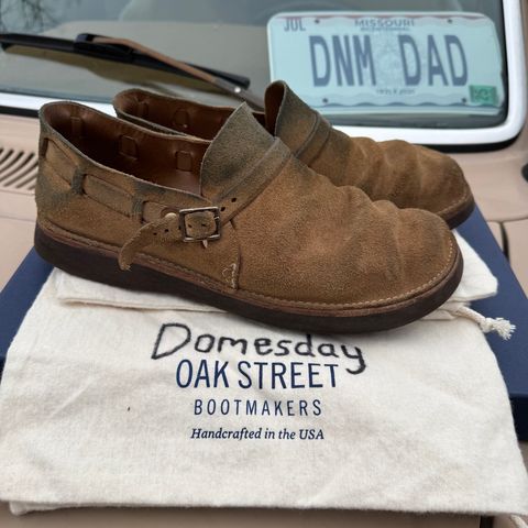 View photo of Oak Street Bootmakers Country Loafer in Horween Natural Chromexcel Roughout