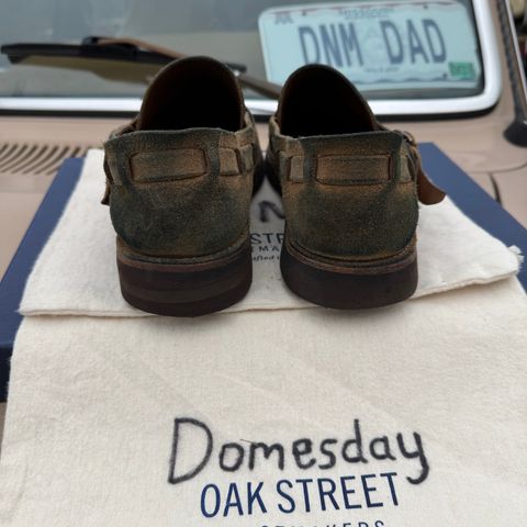 View photo of Oak Street Bootmakers Country Loafer in Horween Natural Chromexcel Roughout