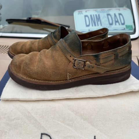 View photo of Oak Street Bootmakers Country Loafer in Horween Natural Chromexcel Roughout