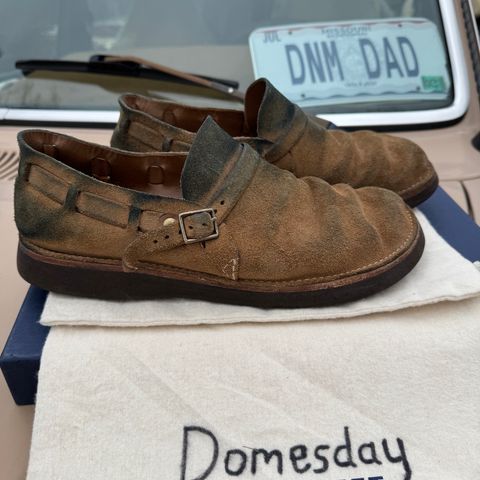 View photo of Oak Street Bootmakers Country Loafer in Horween Natural Chromexcel Roughout