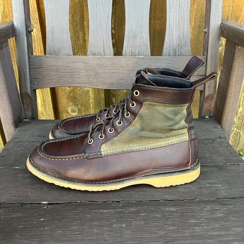 View photo of Red Wing Weekender Canvas Moc in Unlisted Leather