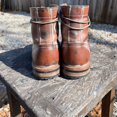 View photo of Oak Street Bootmakers Trench Boot in Volpi Whitewash Overdye Abetone