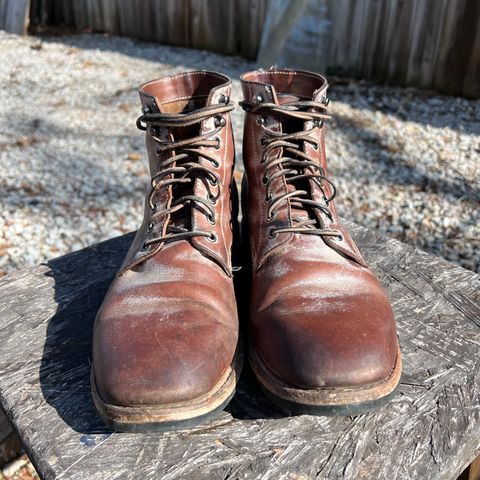 View photo of Oak Street Bootmakers Trench Boot in Volpi Whitewash Overdye Abetone