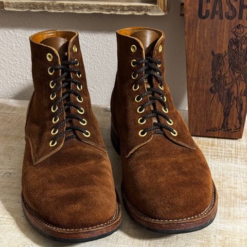 New River Boot BARKSDALE in Horween Dark Brown Austin Roughout