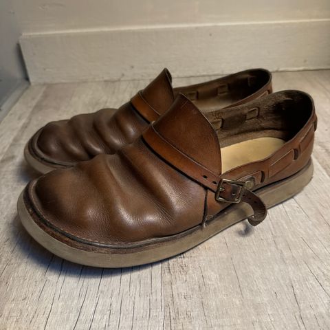 View photo of Oak Street Bootmakers Country Loafer in Horween Natural Chromexcel