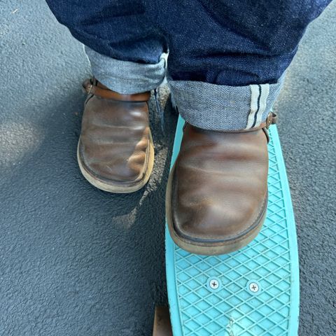 View photo of Oak Street Bootmakers Country Loafer in Horween Natural Chromexcel