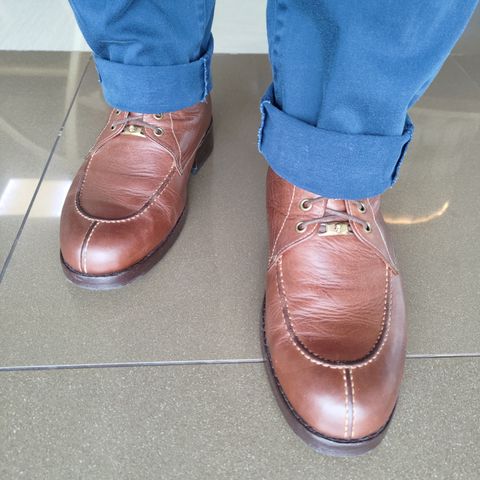 R.E. Craftsman Custom Split Toe in Unknown Leather