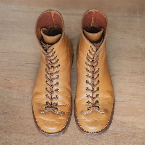 View photo of Willie's Handmade Boots Monkey Boot in Horween Moc Latigo