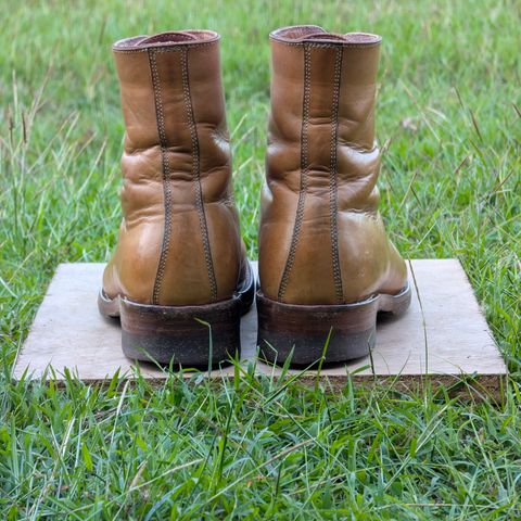 View photo of Willie's Handmade Boots Monkey Boot in Horween Moc Latigo