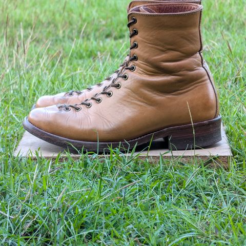 View photo of Willie's Handmade Boots Monkey Boot in Horween Moc Latigo