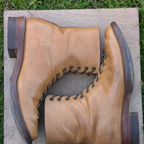 View photo of Willie's Handmade Boots Monkey Boot in Horween Moc Latigo