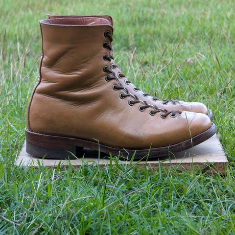 View photo of Willie's Handmade Boots Monkey Boot in Horween Moc Latigo