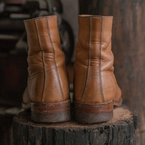 View photo of Willie's Handmade Boots Monkey Boot in Horween Moc Latigo