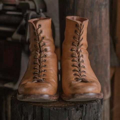 View photo of Willie's Handmade Boots Monkey Boot in Horween Moc Latigo