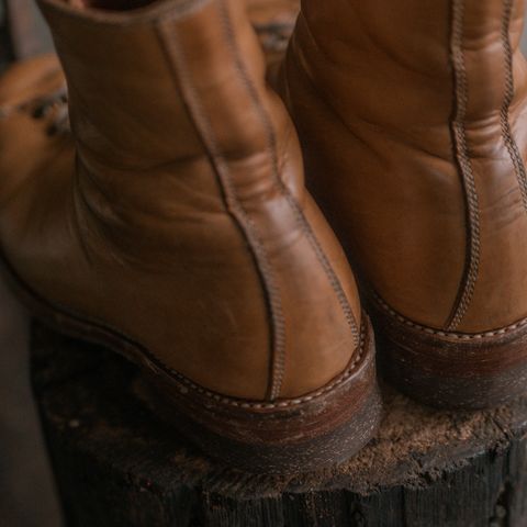 View photo of Willie's Handmade Boots Monkey Boot in Horween Moc Latigo