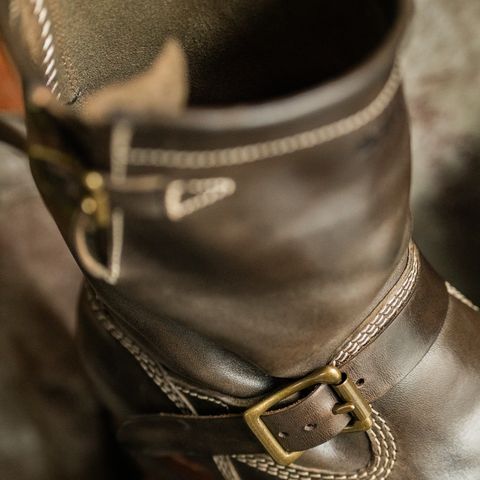 Search result thumbnail of Willie's Handmade Boots Engineer Boots in Maryam Graphite Horsebutt