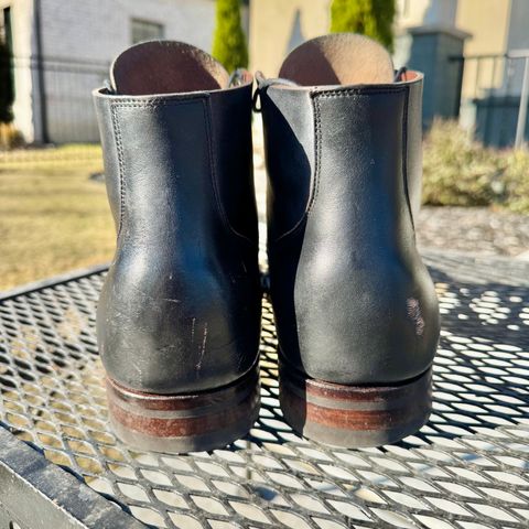 View photo of Viberg Service Boot BCT in Horween Black Teacore Double Cordovan Butts