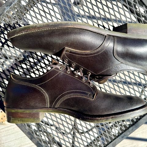 NF Bootmaker Milton Shoe in Horween Grape Leaf Waxed Flesh Essex