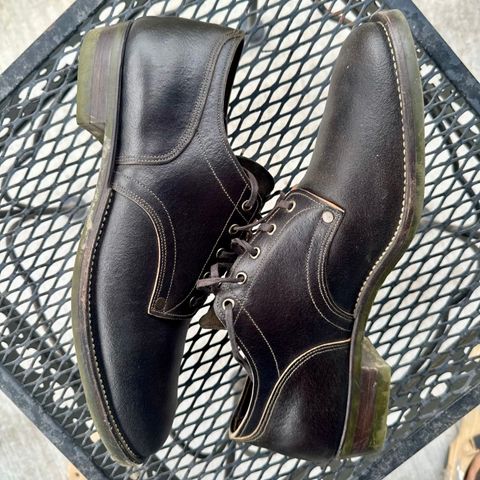 NF Bootmaker Milton Shoe in Horween Grape Leaf Waxed Flesh Essex