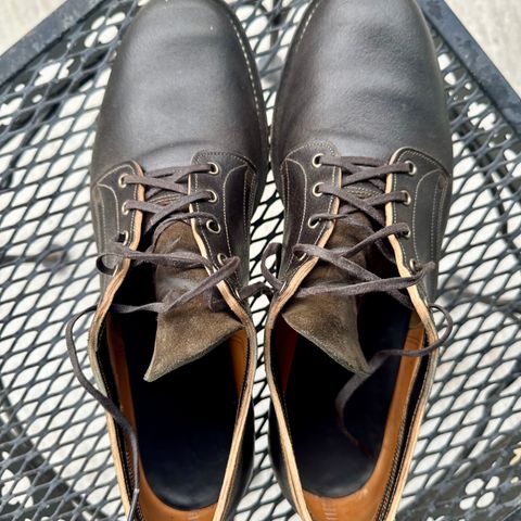 NF Bootmaker Milton Shoe in Horween Grape Leaf Waxed Flesh Essex