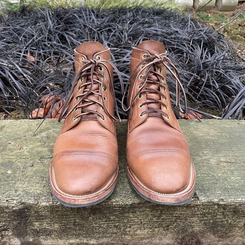 View photo of Viberg Service Boot in Horween Natural Chromexcel