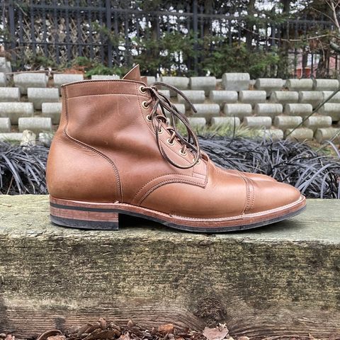 View photo of Viberg Service Boot in Horween Natural Chromexcel