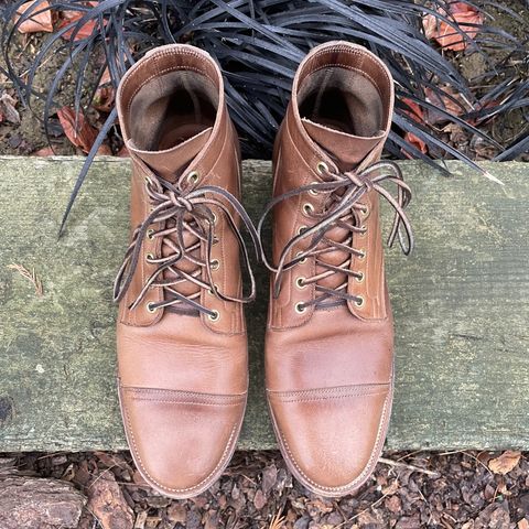 View photo of Viberg Service Boot in Horween Natural Chromexcel