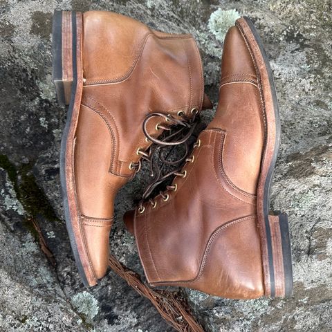 View photo of Viberg Service Boot in Horween Natural Chromexcel