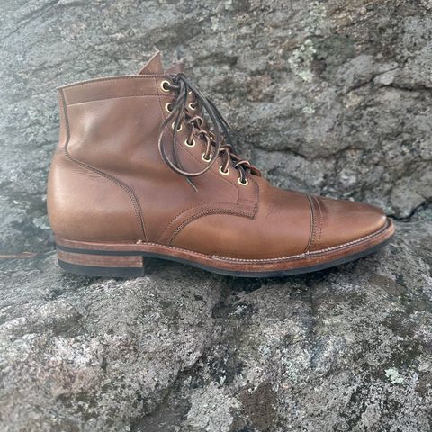 View photo of Viberg Service Boot in Horween Natural Chromexcel