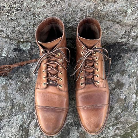 View photo of Viberg Service Boot in Horween Natural Chromexcel