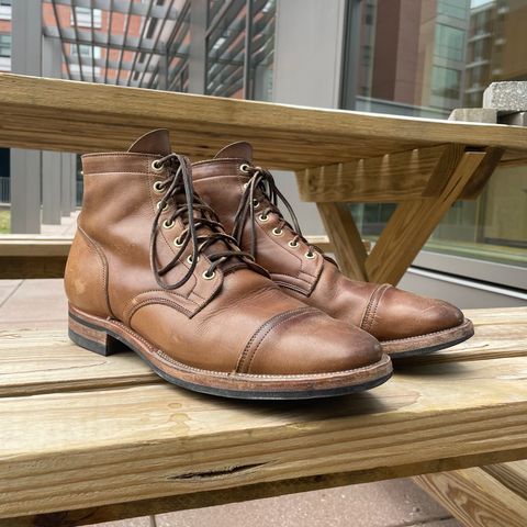 View photo of Viberg Service Boot in Horween Natural Chromexcel