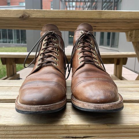 View photo of Viberg Service Boot in Horween Natural Chromexcel