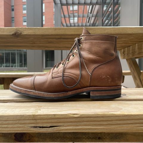 View photo of Viberg Service Boot in Horween Natural Chromexcel