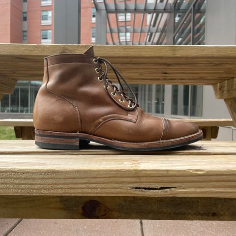 View photo of Viberg Service Boot in Horween Natural Chromexcel