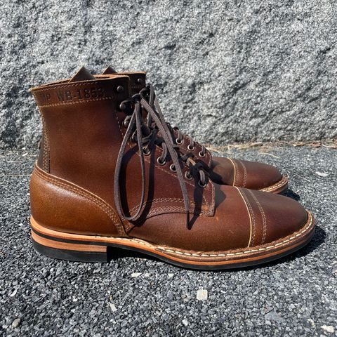 View photo of White's MP-Sherman Toe Cap in Horween Cinnamon Waxed Flesh