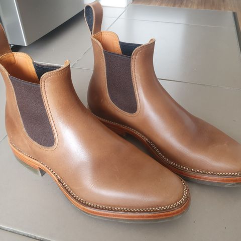 Search result thumbnail of Benzein The Seventh Chelsea Boot in Horween Natural Chromexcel