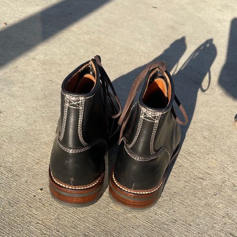 Caswell Lisbon in Horween Black Chromexcel