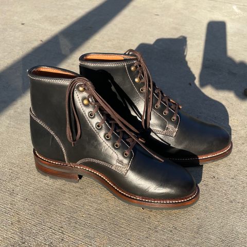 Caswell Lisbon in Horween Black Chromexcel
