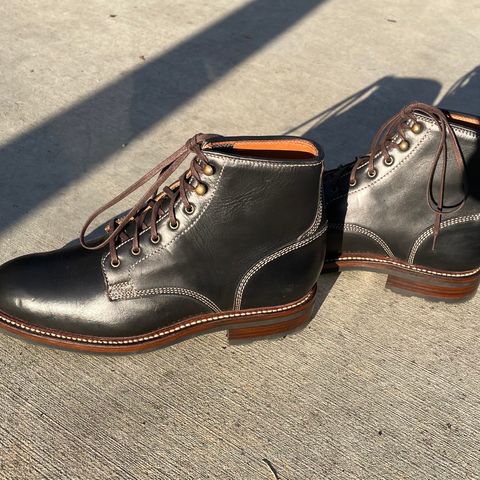 Caswell Lisbon in Horween Black Chromexcel